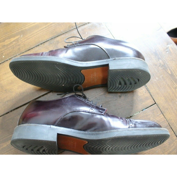 Johnston Murphy Signature Series Burgundy Leather Brogue Shoes Size 8.5